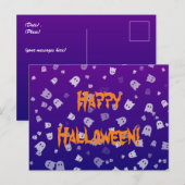ハロウィンのお化け ポストカード (正面/裏面)