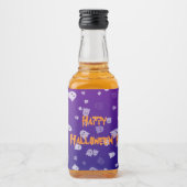ハロウィンのお化け リキュールボトルラベル (正面)