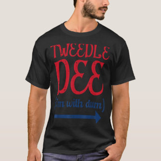 ハロウィンのお揃いコスチューム 女性用 Tle Dee With Dum Tシャツ