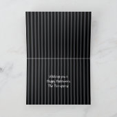 ハロウィンのお洒落かわいいトリックまたはキャンディーコーンを扱う カード (内部)