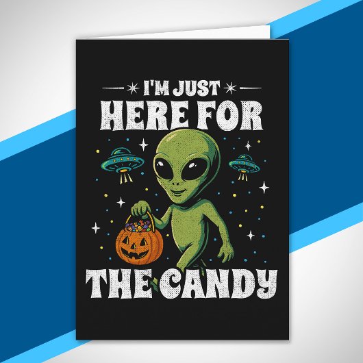 ハロウィンのお菓子だけが楽しみな宇宙人 カード