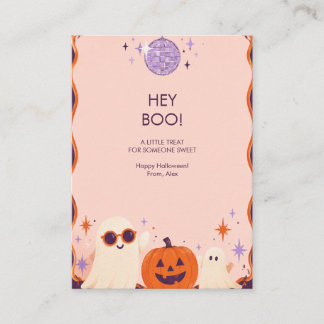 ハロウィンのお菓子に「Hey Boo ラベンダー ディスコ ゴースト」 エンクロージャーカード
