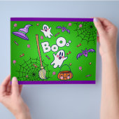 ハロウィンのお菓子の袋/キャンディーの袋 チラシ (手)