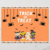 ハロウィンのお菓子の袋 チップの袋のラッパー チラシ (正面)