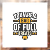 ハロウィンのお菓子の袋 ビンテージ ベクター デザイン_1 ウィンドウサイン (シート2)