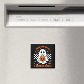 ハロウィンのお菓子よりシベリアンハスキーがいい マグネット (インサイチュ (食洗機))