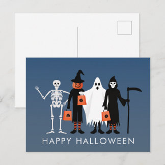 ハロウィンのお菓子をください ポストカード