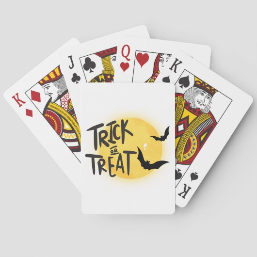 ハロウィンのお菓子をくれなきゃイタズラしちゃうぞ トランプ (裏面)