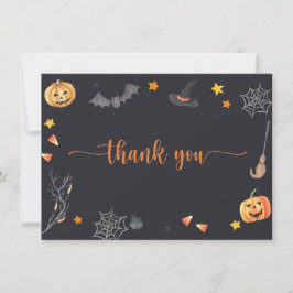 ハロウィンのお菓子をくれなきゃイタズラしちゃうよ サンキューカード