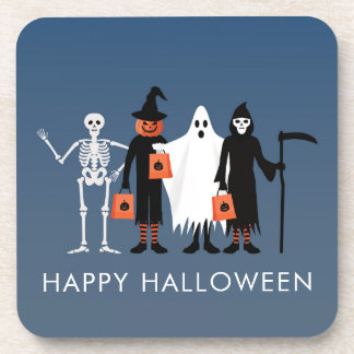 ハロウィンのお菓子をねだる人々 コースター
