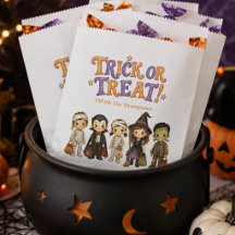ハロウィンのお菓子をもらう子供のコスチューム水彩画
