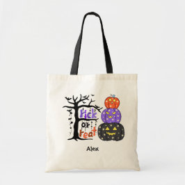 ハロウィンのお菓子をもらう子供用カスタムバック トートバッグ