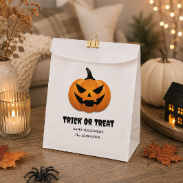 ハロウィンのお菓子をもらおう – カスタムジャックオーランタン フェイバーバッグ