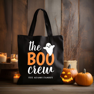 ハロウィンのお菓子をもらおう The Boo Crew ブラック トートバッグ