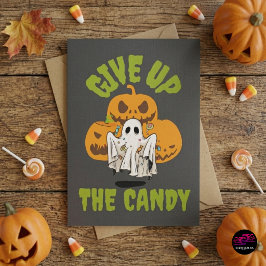 ハロウィンのお菓子をよこせ オバケ カード