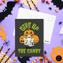 ハロウィンのお菓子をよこせ ポストカード