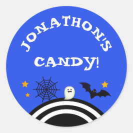 ハロウィンのお菓子をカスタマイズ ラウンドシール