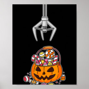 ハロウィンのお菓子を取ろう 面白いカボチャ ポスター