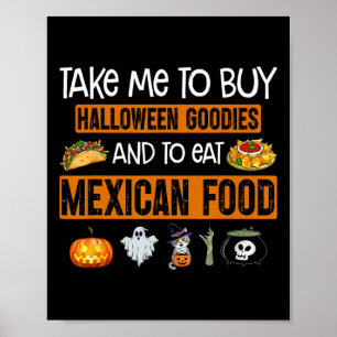 ハロウィンのお菓子を買いに行こう + メキシカ料理を食べよう ポスター