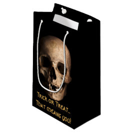 ハロウィンのお菓子バッグ トリック・オア・トリート...コールはあなたに! スモールペーパーバッグ
