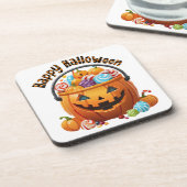 ハロウィンのお菓子入れパイル＆キャンディー コースター (左側)