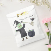 ハロウィンのお菓子入れ袋 魔法使い フェイバーバッグ (封をした状態)