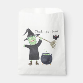 ハロウィンのお菓子入れ袋 魔法使い フェイバーバッグ