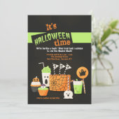 ハロウィンのお菓子招待状 招待状 (スタンド正面)