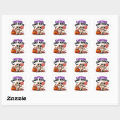 ハロウィンのお菓子狩りに注意 おもしろミイラの名言 スクエアシール (シート)