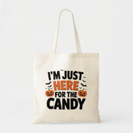 ハロウィンのお菓子目当てに来ただけ トートバッグ