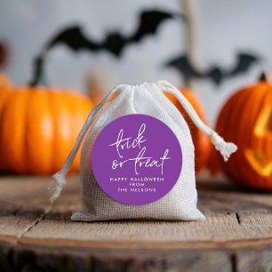 ハロウィンのお菓子袋ステッカー ラウンドシール