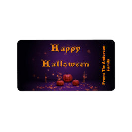 ハロウィンのお菓子袋ラベル ラベル