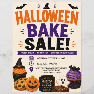 ハロウィンのお菓子販売チラシ チラシ