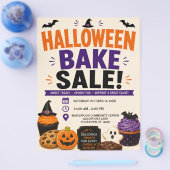 ハロウィンのお菓子販売チラシ チラシ (シングル)