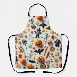 ハロウィンのお菓子 エプロン
