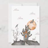 ハロウィンのお誕生日パーティーお礼カード サンキューカード (裏面)