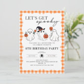 ハロウィンのお誕生日パーティーにおいで - 怖いけど楽しいお誕生日 招待状 (スタンド正面)