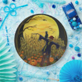 ハロウィンのかかしの紙皿 ペーパープレート (パーティー)