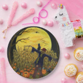 ハロウィンのかかしの紙皿 ペーパープレート (パーティー)