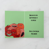 ハロウィンのかかしジョークカード カード (内部)