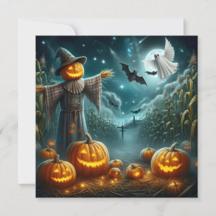 ハロウィンのかかし シーズンカード