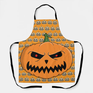 ハロウィンのかっこいいジャック・オ・ランタン エプロン