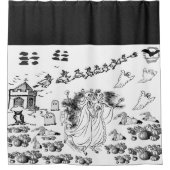 ハロウィンのかぼうな式場 シャワーカーテン (正面)