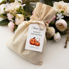 ハロウィンのかぼちゃとブー | ベビーシャワーのお礼 ギフトタグ