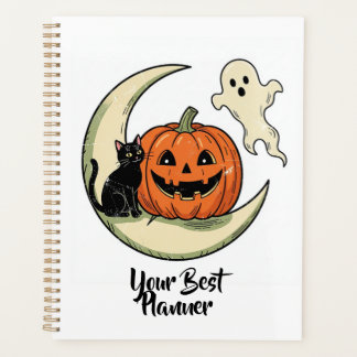 ハロウィンのかぼちゃと月プランナー プランナー手帳