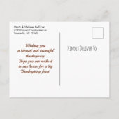 ハロウィンのかぼちゃと紅葉のフレーム STD 案内ポストカード (裏面)