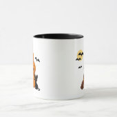 ハロウィンのかぼちゃと黒猫 マグカップ (中央)
