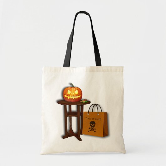 ハロウィンのかぼちゃのお菓子 トートバッグ (正面)