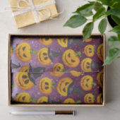 ハロウィンのかぼちゃのグリッター模様 薄葉紙 (ギフト)