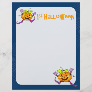 ハロウィンのかぼちゃのスクラップブッキングペーパー2 チラシ